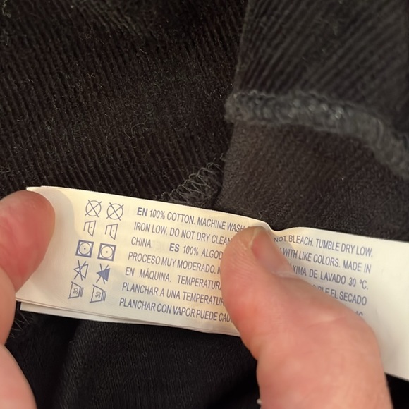 Forever 21 Black Corduroy Skirt sz 27 - Picture 4 of 5